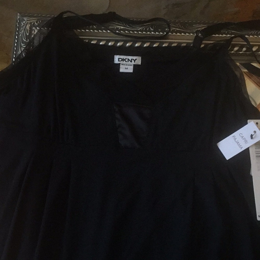 DKNY Black Capri Pajama